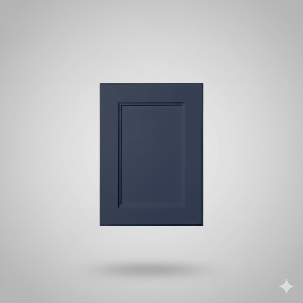 Double Shaker Blue Cabinet Door Sample