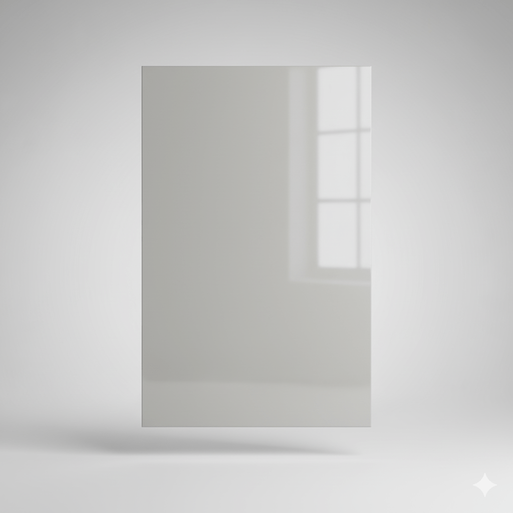 High Gloss Light Grey Cabinet Door Sample