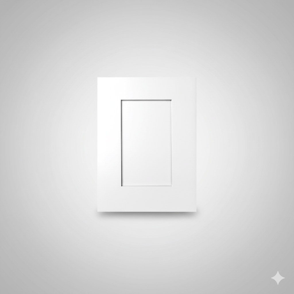 Shaker White Cabinet Door Sample